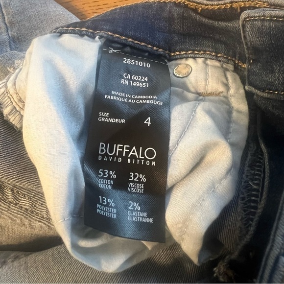 NWT Buffalo Jeans (David Bitton) Aubrey Ankle Grazer High-Rise Stretch Jeans - Picture 9 of 11